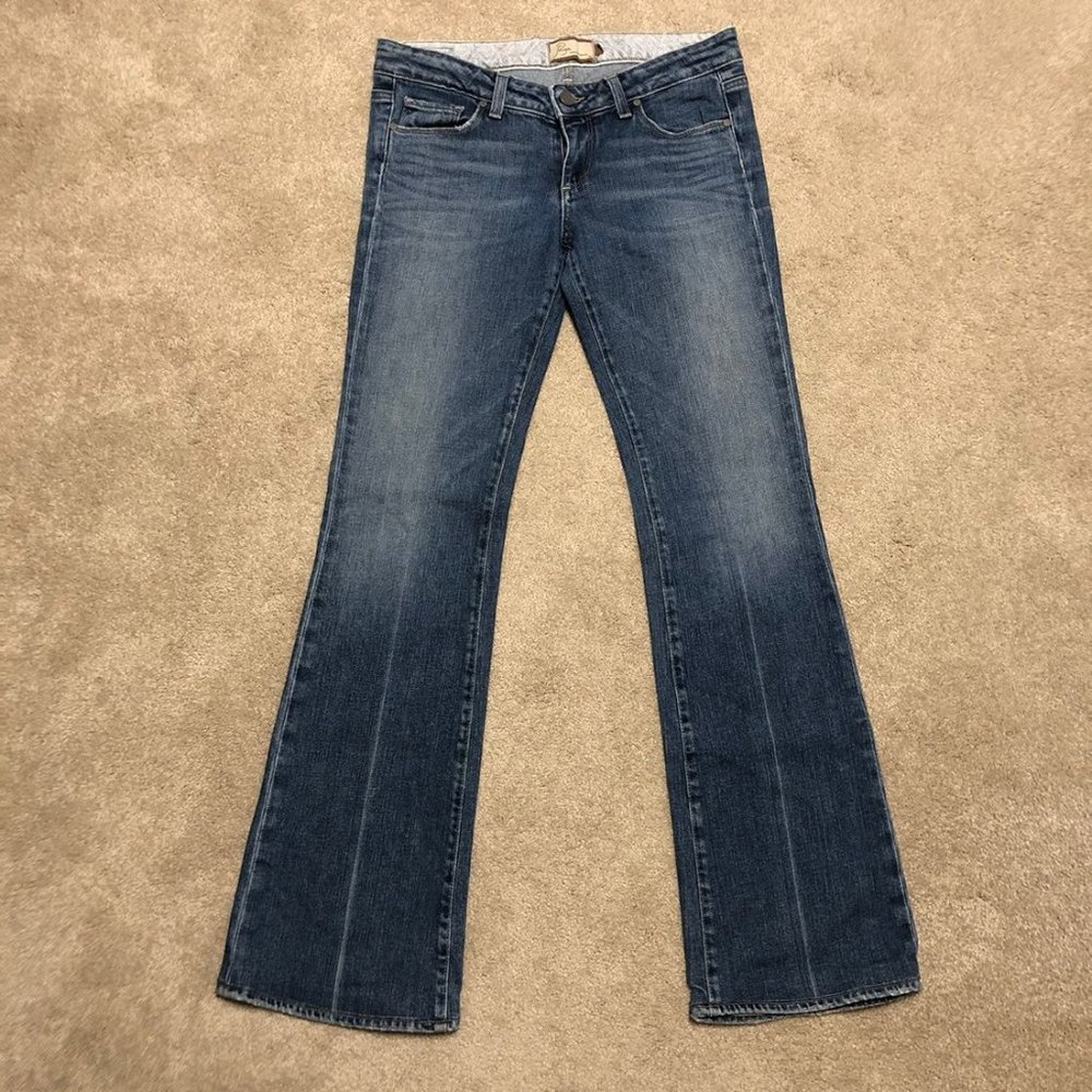 Paige laurel canyon flare jeans 28 6 vintage Rare ultra low rise